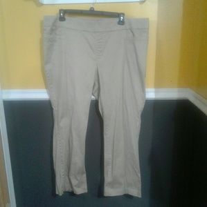 Khaki stretch dress pant